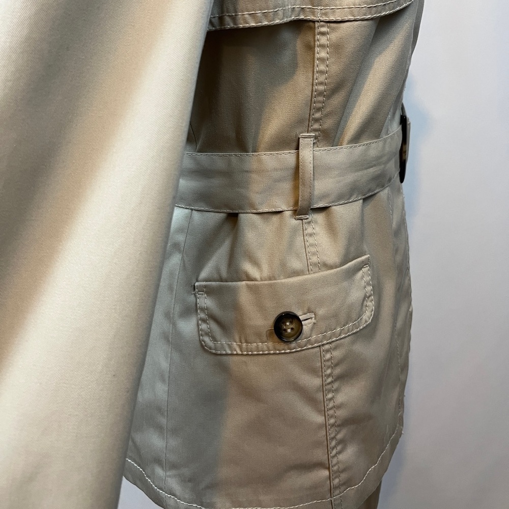 H&M Tan Coat with Belt and Lining Size 10 - Picture 12 of 12